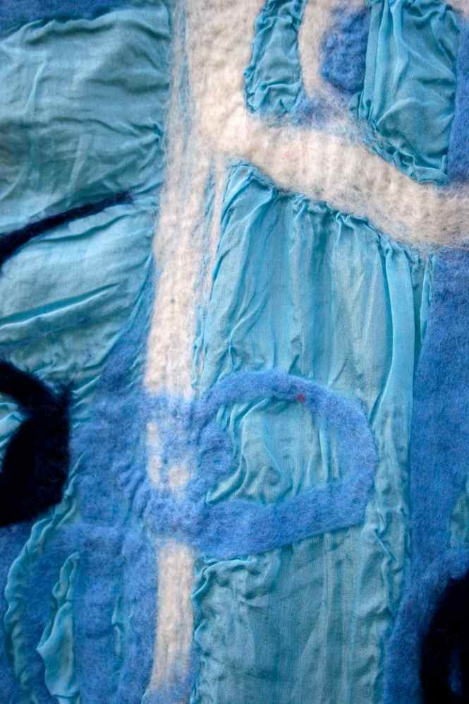 blue white nuno scarf.