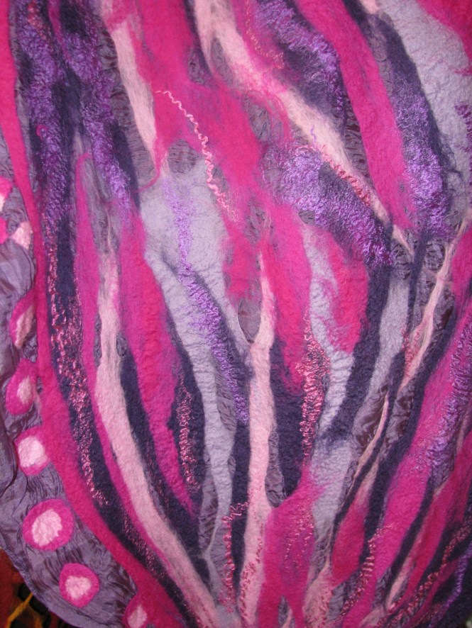 detail purple scarf