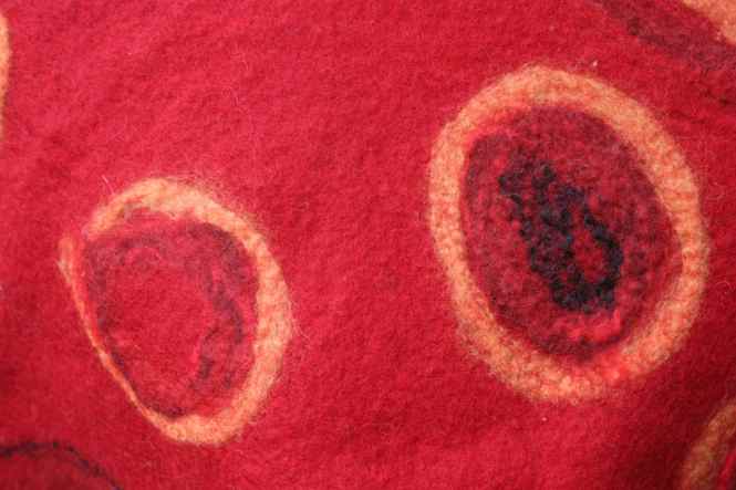 detail triangular scarf red